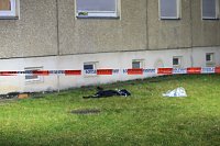 Bild: Fenstersturz gestern Abend in Nordhausen