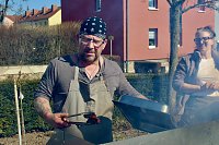 Bild: Einhundertundzwanzig Kindergartenkinder feierten mit ihren Erzieherinnen und Erziehern das 20. Jubil&auml;um des Schwefel-Sole-Heilbades Bad Langensalza mit einem Festumzug