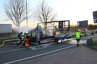 Bild: LKW brannte auf der Autobahn-Rastst&auml;tte