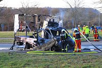 Bild: LKW brannte auf der Autobahn-Rastst&auml;tte
