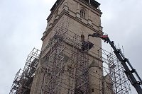 Bild: Ger&uuml;starbeiten an der Bad Langensalzaer Marktkirche
