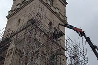 Bild: Ger&uuml;starbeiten an der Bad Langensalzaer Marktkirche