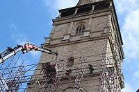 Bild: Ger&uuml;starbeiten an der Bad Langensalzaer Marktkirche