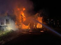 Laubenbrand in Allmenhausen Bild: Laubenbrand in Allmenhausen