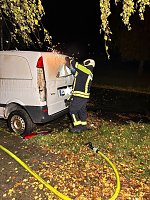 Fahrzeugbrand in der vergangenen Nacht Bild: Fahrzeugbrand in der vergangenen Nacht