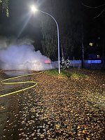 Fahrzeugbrand in der vergangenen Nacht Bild: Fahrzeugbrand in der vergangenen Nacht