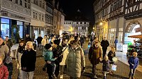 Bild: Bunter Kinderwagen beim Martinsumzug durch Bad Langensalza