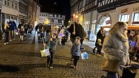 Bild: Bunter Kinderwagen beim Martinsumzug durch Bad Langensalza