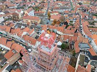 Drohnen-Aufnahmen vom Aufsetze der Spitze Bild: Drohnen-Aufnahmen vom Aufsetze der Spitze
