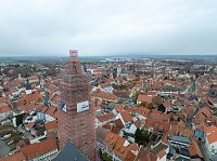 Drohnen-Aufnahmen vom Aufsetze der Spitze Bild: Drohnen-Aufnahmen vom Aufsetze der Spitze