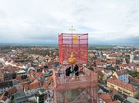 Drohnen-Aufnahmen vom Aufsetze der Spitze Bild: Drohnen-Aufnahmen vom Aufsetze der Spitze