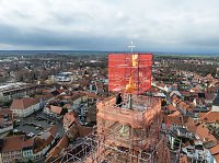 Drohnen-Aufnahmen vom Aufsetze der Spitze Bild: Drohnen-Aufnahmen vom Aufsetze der Spitze