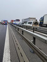 Bild: Massenkarambolage aus der A71 zwischen Heldrungen und K&ouml;lleda