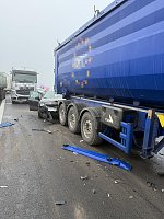 Bild: Massenkarambolage aus der A71 zwischen Heldrungen und K&ouml;lleda