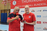 Bild: Handballerin JoJo Johann Reichert beim Saisonstart des THC