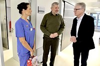 Bild: Besuch im Hufeland Klinikum Bad Langensalza am Weihnachtsmorgen