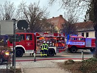 Bild: Einsatz der Feuerwehr Bad Langensalza beimBrand im Verbandswasserwerk