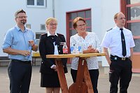 Bild: Feierliche &Uuml;bergabe der neuen Drehleiter bei der Feuerwehr in Bad Langensalza