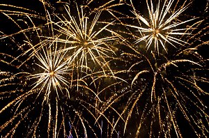 See in Flammen