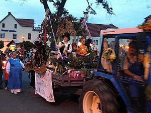 Bauernheer zieht durch Stadt