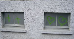 Schmierereien in Mühlhausen