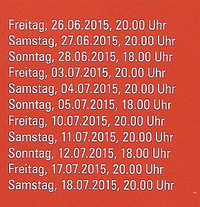 Probenstart bei Schlossfestspielen in Sondershausen