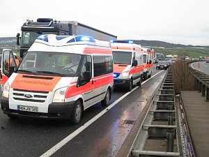 Schwerer Unfall auf der A38