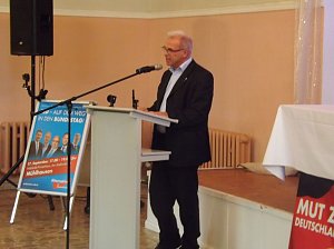 AfD-Wahlkampf in Mühlhausen