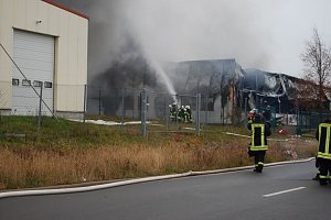 Dicke Rauchschwaden über Greußen
