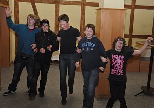 Junge Party im Klubhaus