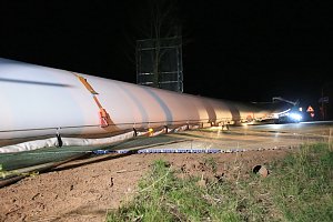 Schwerlasttransport mit Windr&auml;dern
