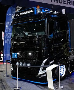 Peter Blei unterwegs auf der Erfurter Automobilmesse