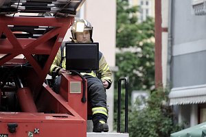 Feuerwehreinsatz in der Innenstadt von Bad Langensalza