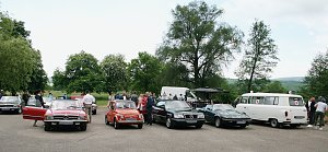 Oldtimer auf Ausfahrt am Kyffhäuser