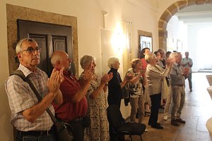 Vernissage imRathaus mit Erken von ann Vrielinck