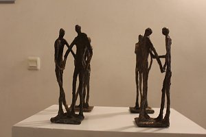 Vernissage imRathaus mit Erken von ann Vrielinck