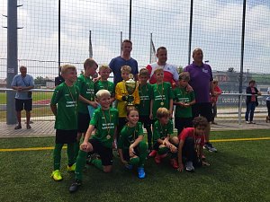 Viel Spa&szlig; hatten die kleinen Fu&szlig;baller aus Langensalzas Grundschulen am Donnerstag