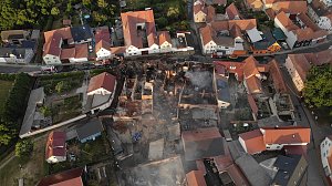 Der Tag nach dem Gro&szlig;brand in Bothenheilingen