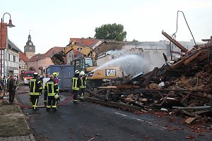 Der Tag nach dem Gro&szlig;brand in Bothenheilingen
