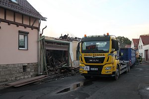 Der Tag nach dem Gro&szlig;brand in Bothenheilingen