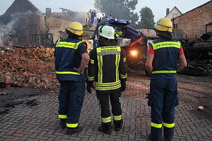Der Tag nach dem Gro&szlig;brand in Bothenheilingen
