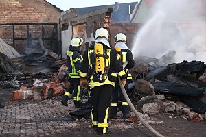 Der Tag nach dem Gro&szlig;brand in Bothenheilingen