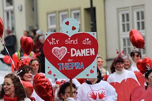 Fr&ouml;hlichbunter Karnevalsumzug in und um Bad Langensalza