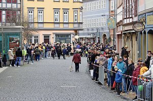Zum Karnevalsumzug zog es viele Jecken in die Stadt Bad Langensalza