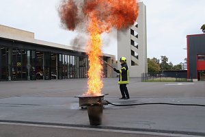 Th&uuml;ringens Innenminister Georg Maier stellte die Feuerwehrstatistik f&uuml;r das Jahr 2022 in der neuen Feuerwache in Nordhausen vor