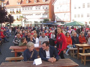 Saisoner&ouml;ffnung des THC auf dem Bad Langensalzaer Neumarkt