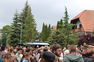 Beim Zieleinlauf im Riedgraben