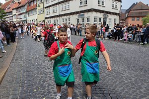 Gro&szlig;er festlicher Umzug zum 211. Brunnenfest in Bad Langensalza