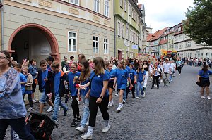 Gro&szlig;er festlicher Umzug zum 211. Brunnenfest in Bad Langensalza