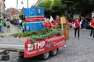 Farbenfroher Festumzug zum 211. Brunnenfest in Bad Langensalza